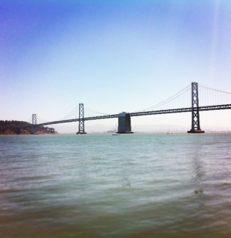 The Bay Bridge.